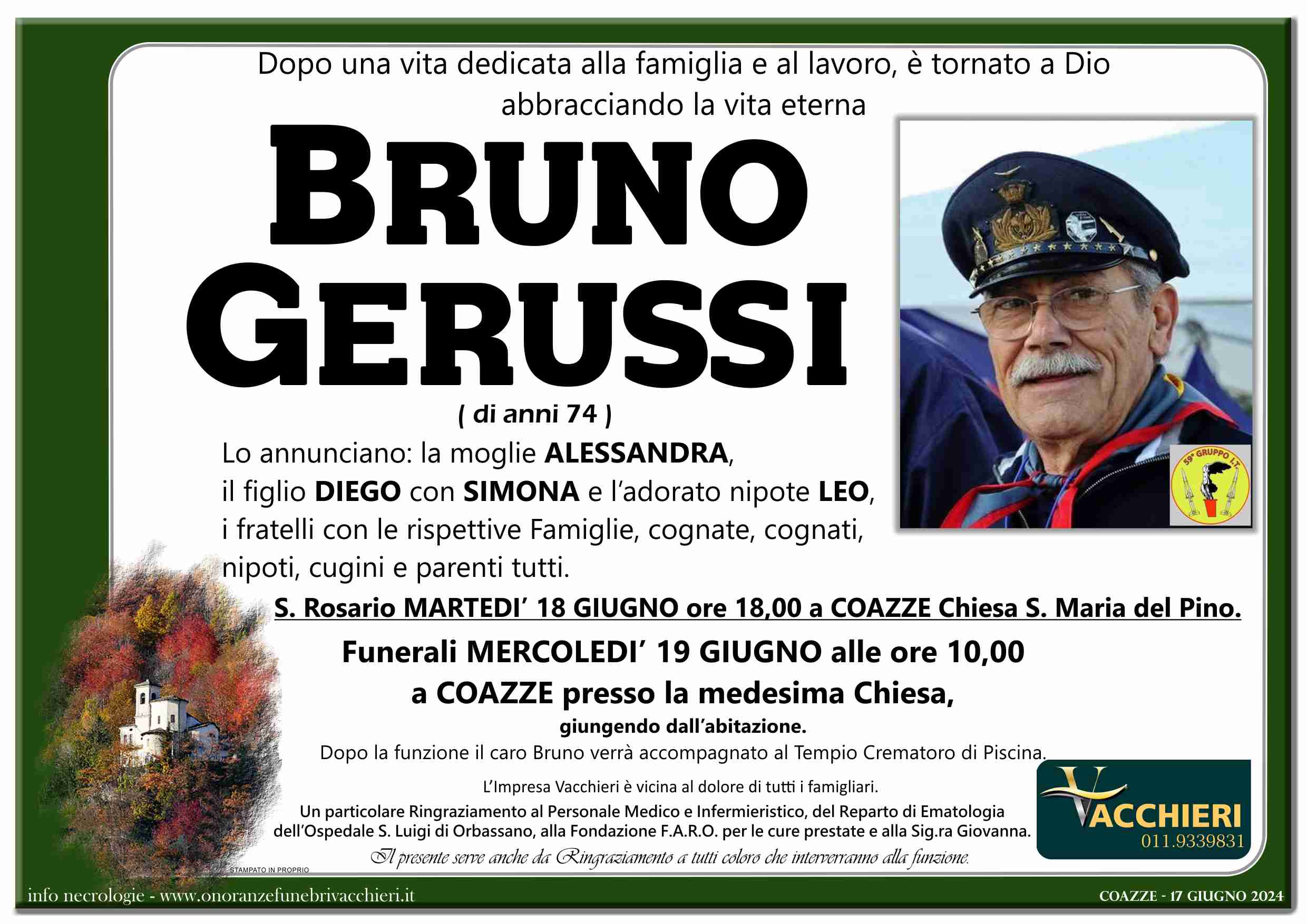 Onoranze e Pompe Funebri - GERUSSI BRUNO