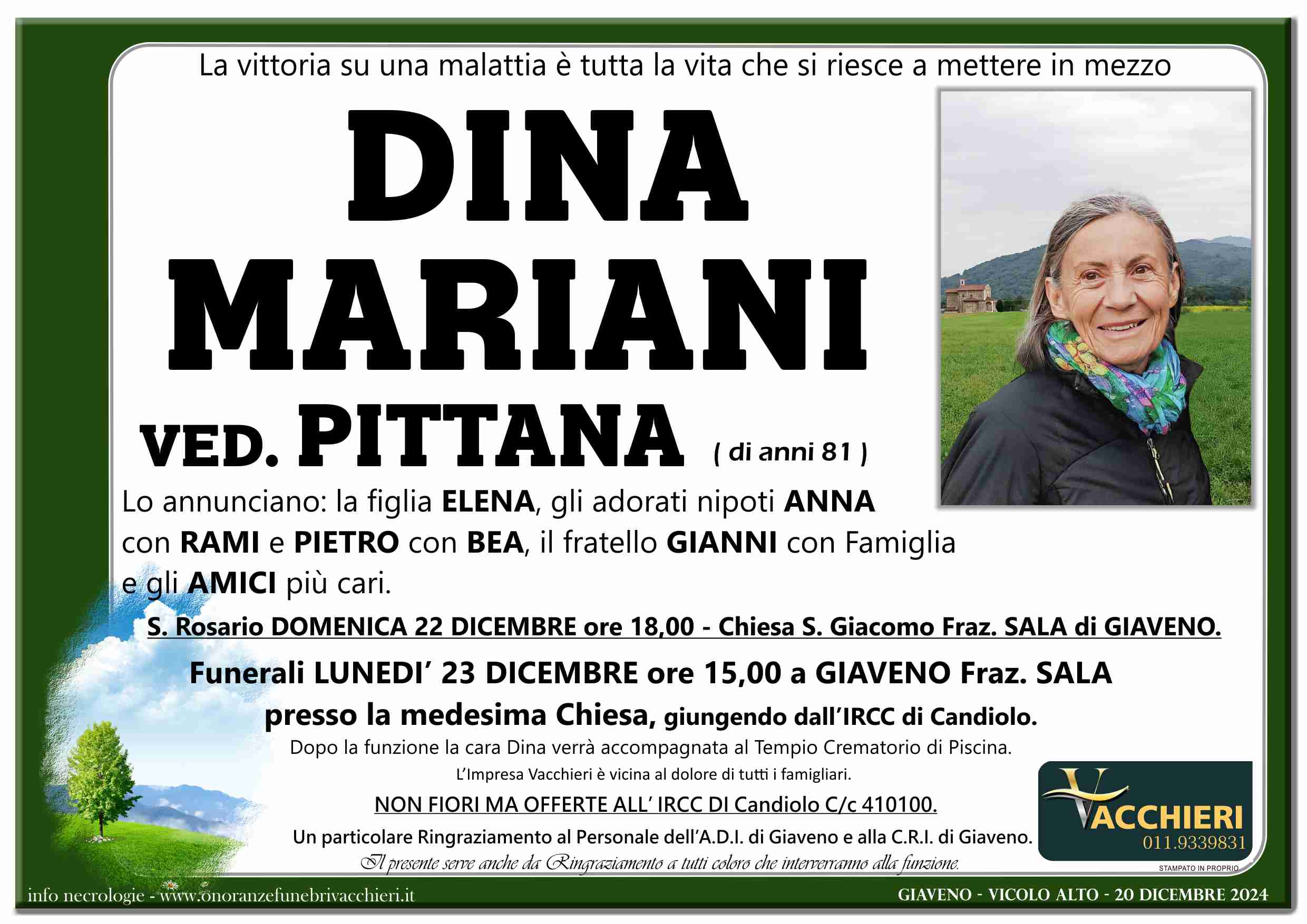 Onoranze e Pompe Funebri - MARIANI DINA