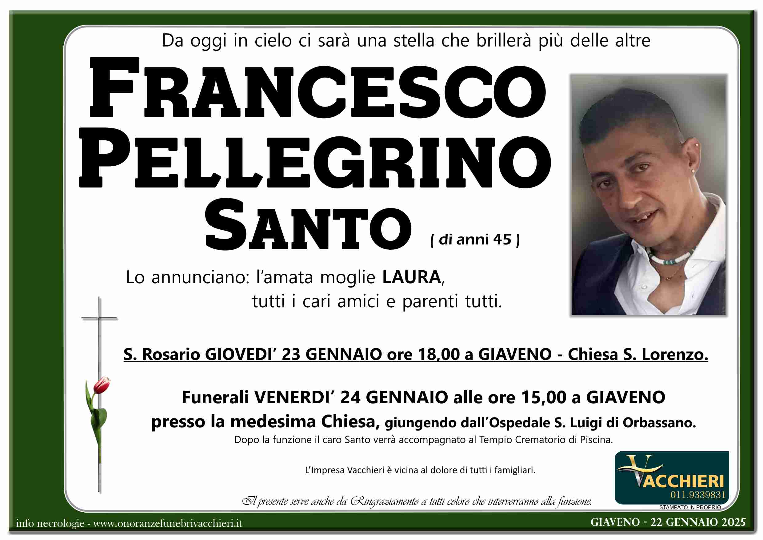 Onoranze e Pompe Funebri - PELLEGRINO FRANCESCO