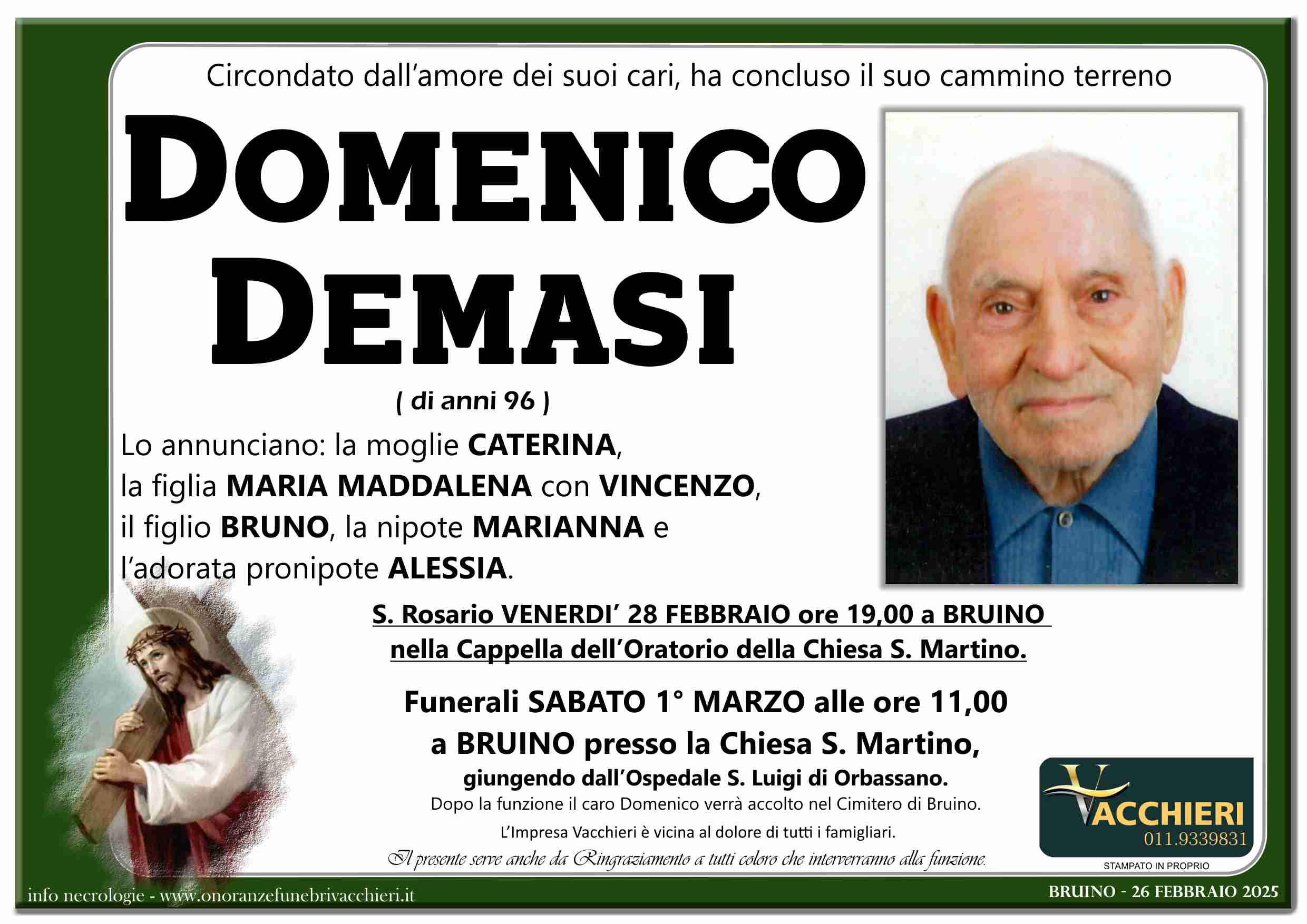 Onoranze e Pompe Funebri - DEMASI DOMENICO