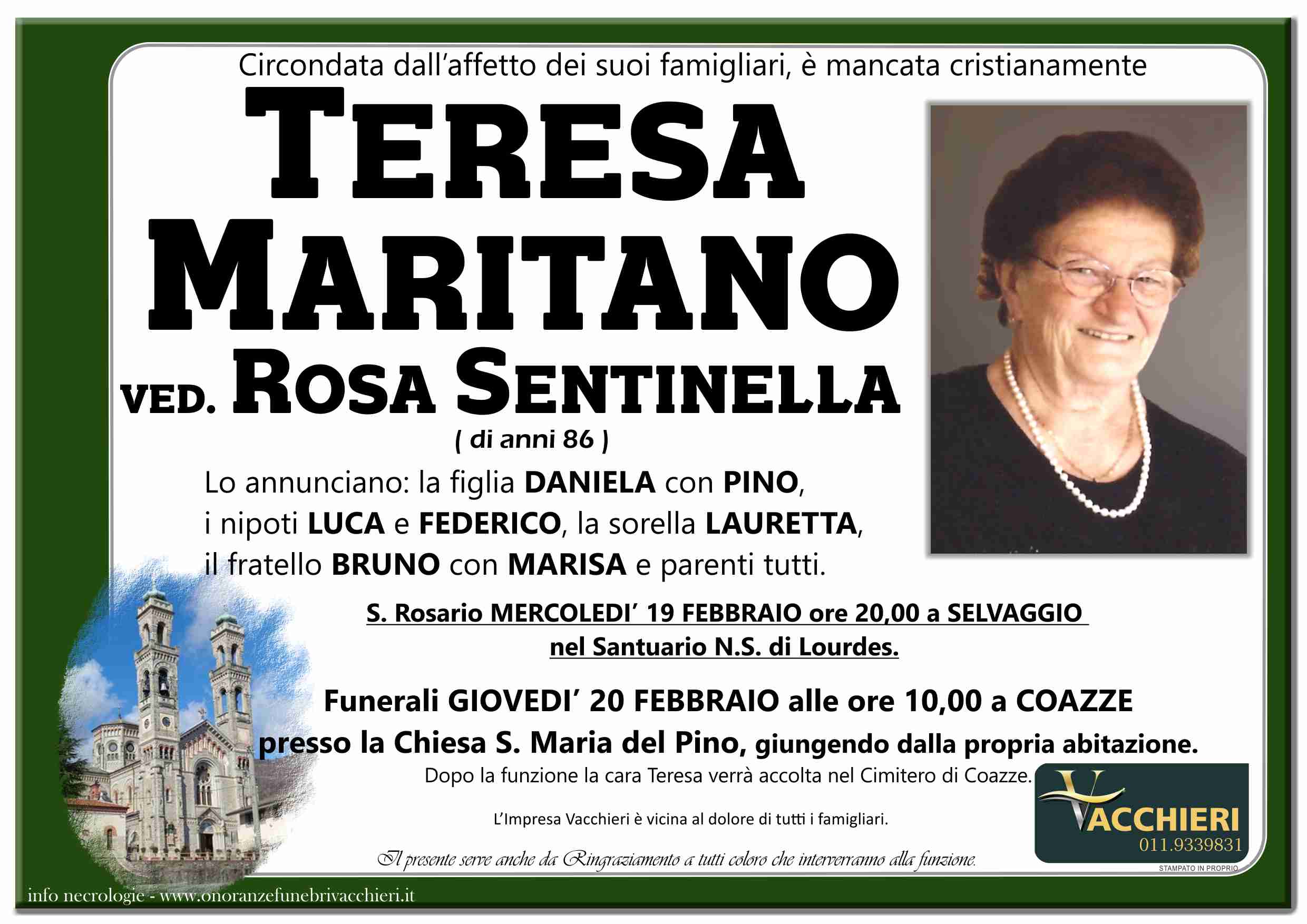 Onoranze e Pompe Funebri - MARITANO TERESA