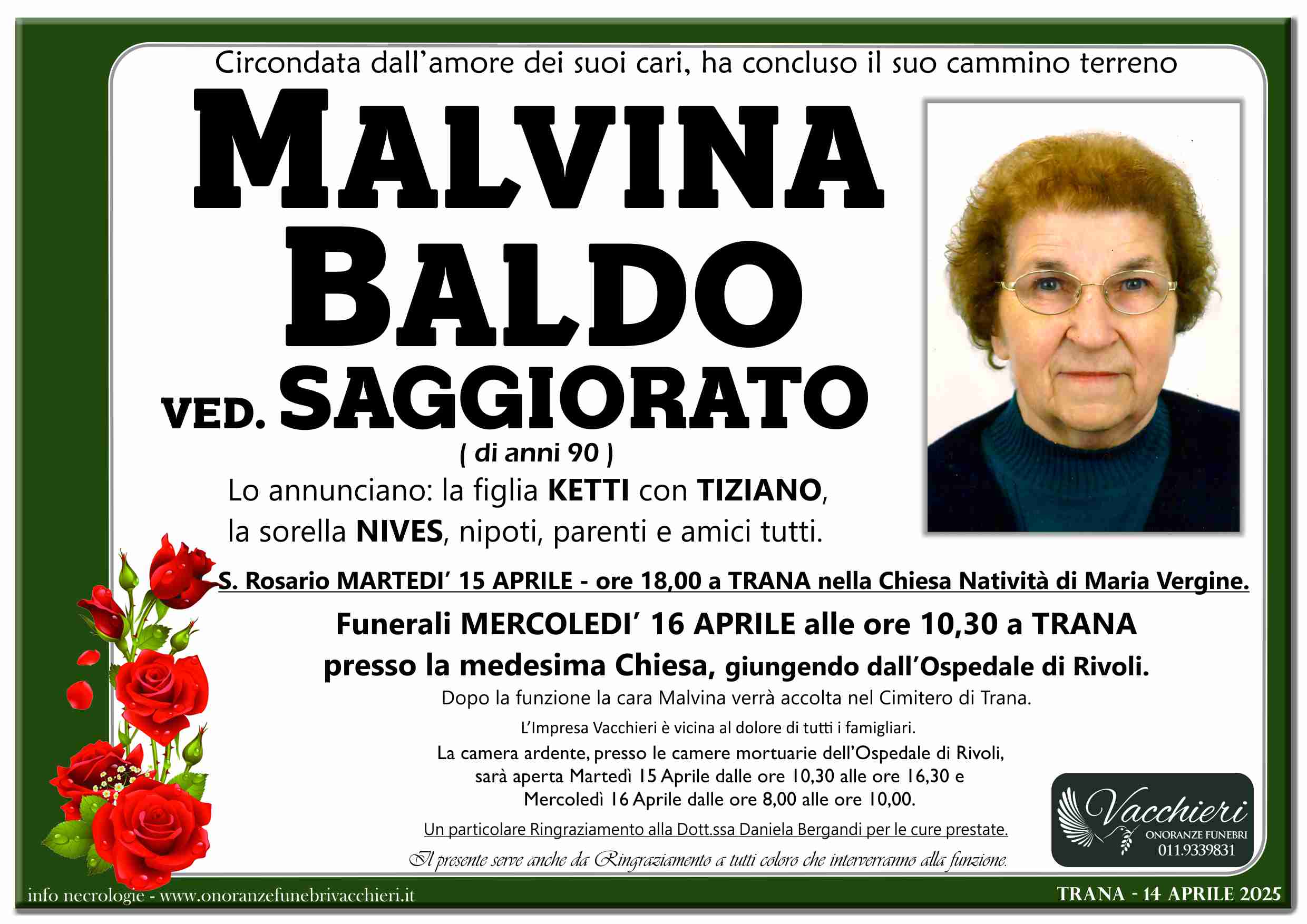 Onoranze e Pompe Funebri - BALDO MALVINA