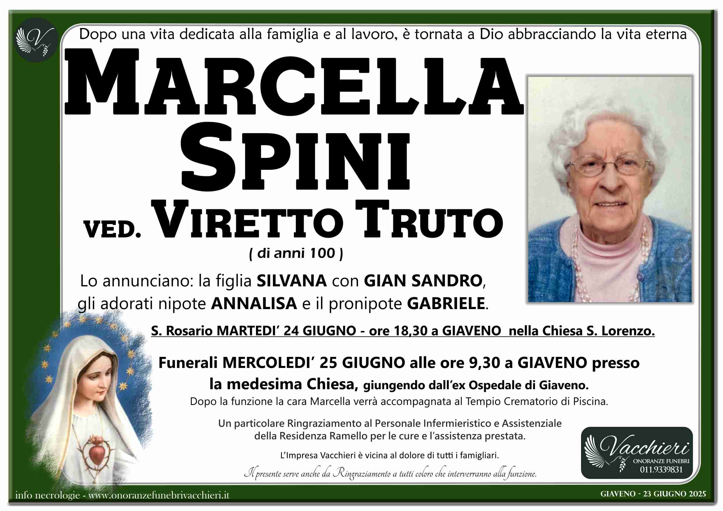 Onoranze e Pompe Funebri - SPINI MARCELLA