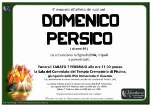 Scopri di più sull'articolo PERSICO DOMENICO
