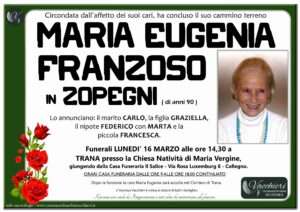Scopri di più sull'articolo FRANZOSO MARIA EUGENIA