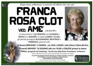 Scopri di più sull'articolo ROSA CLOT FRANCA